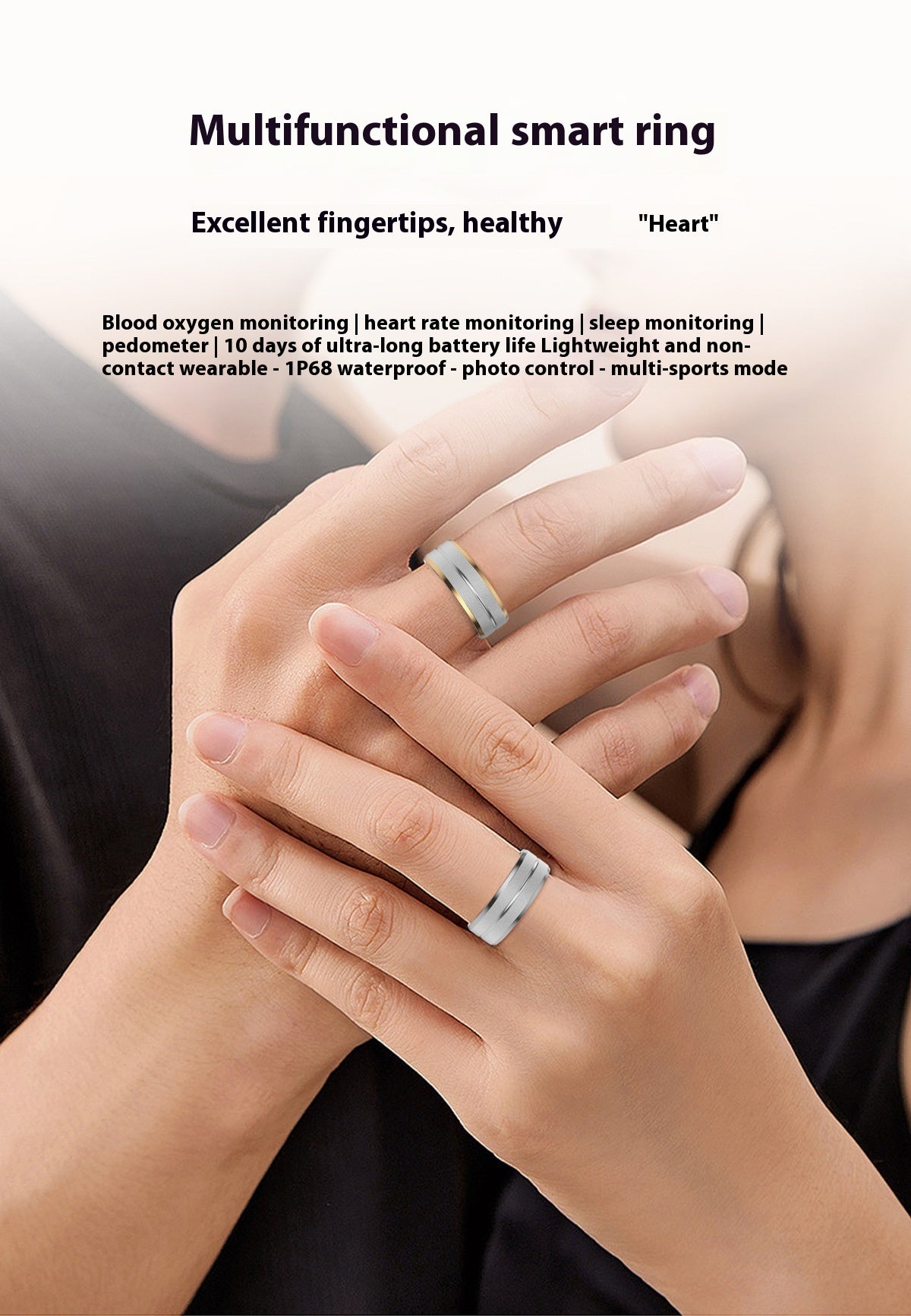 Smart Ring For Men and Women- IP68 Waterproof
