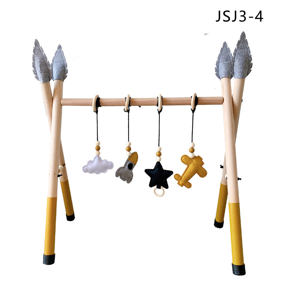 🌈 Children’s Wooden Fitness Frame & Activity Play Gym