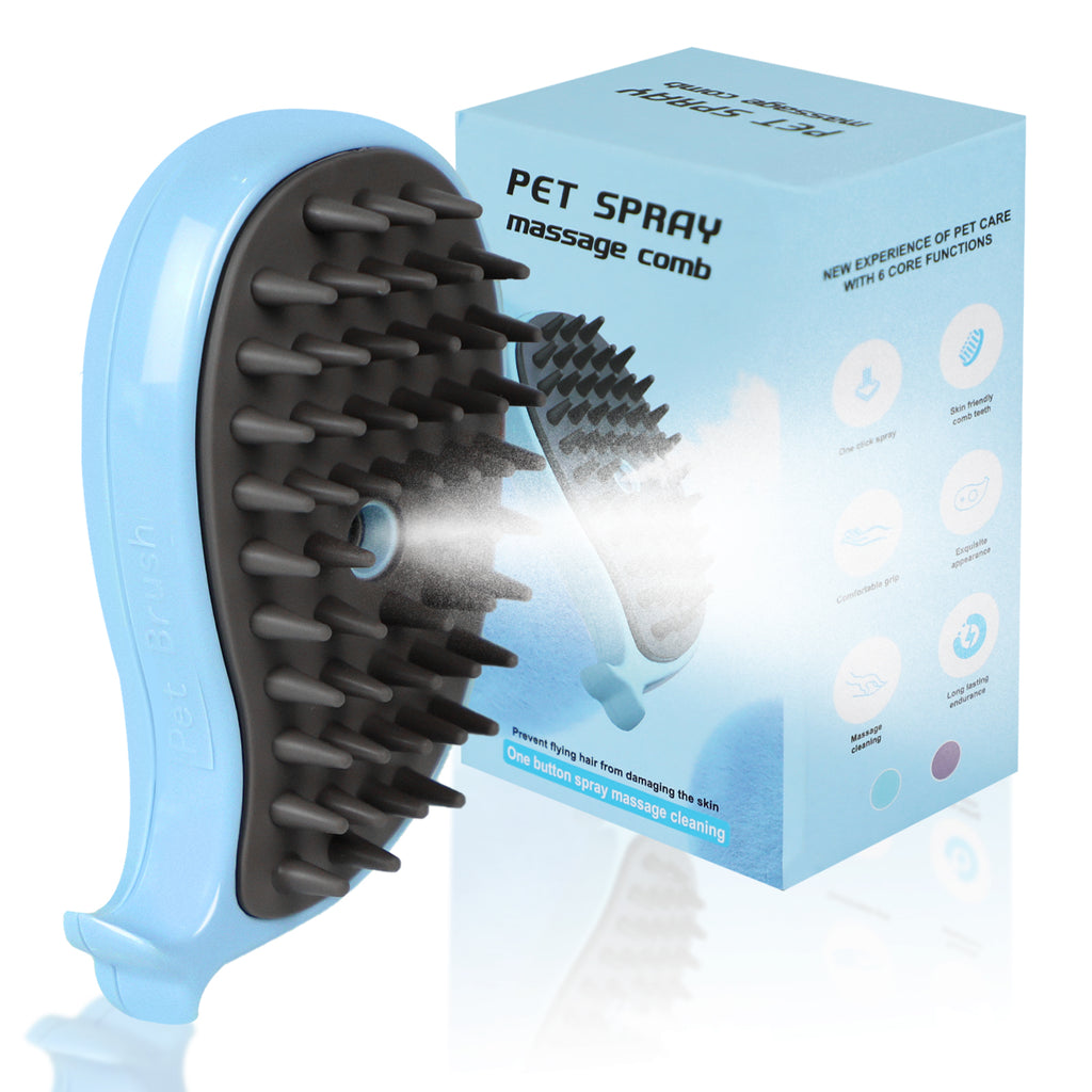 Cat Steam Brush For Shedding - Steamy Cat Brush For Indoor Cats, Cat Hair Steam Brush For Massage, Spritz Defur Comb For Cats, Pet Steamer For Dogs