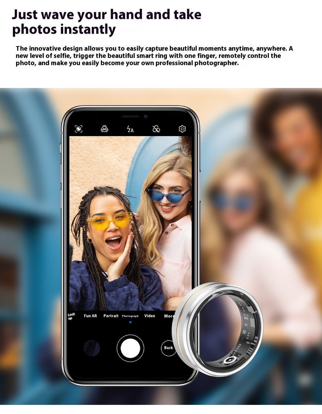 Smart Ring For Men and Women- IP68 Waterproof