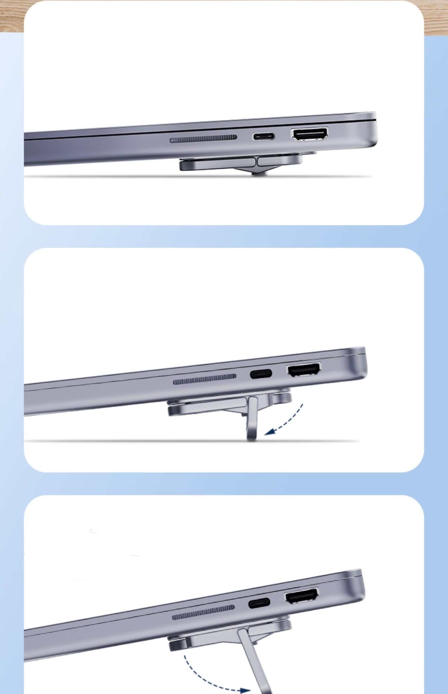 Portable Laptop & Keyboard Lift Feet