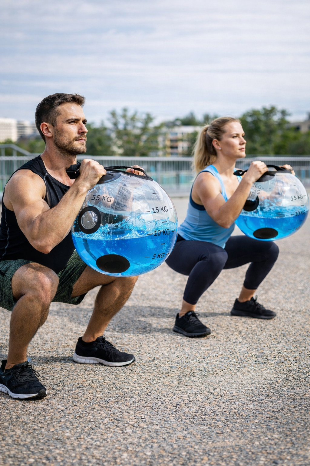 Counterweight Water Bag Fitness Ball Inflatable Irrigation Fitness Ball