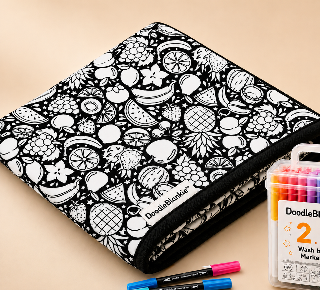 DIY Coloring Blanket with Markers Kit.