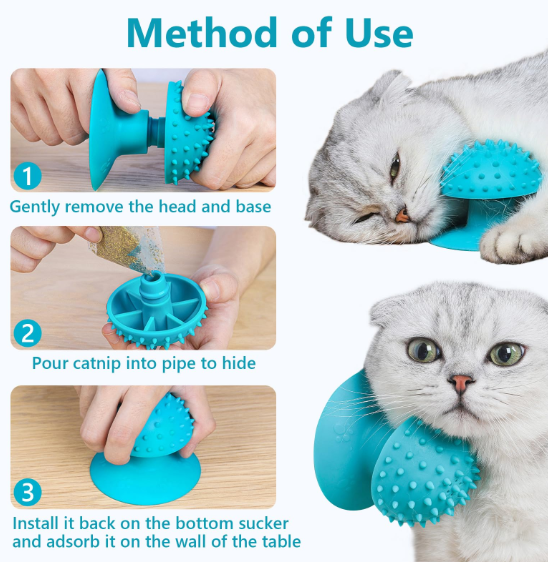 Pet Cat Sucker Rubbing Hair Massager Cat Scratching Scratching Rubbing Device