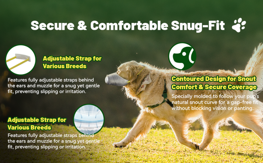 Dogs Anti-fog Haze Masks Anti Dust Gas Pollution Muzzle Dog Soft Face Cotton Mouth Mask -pack of 3
