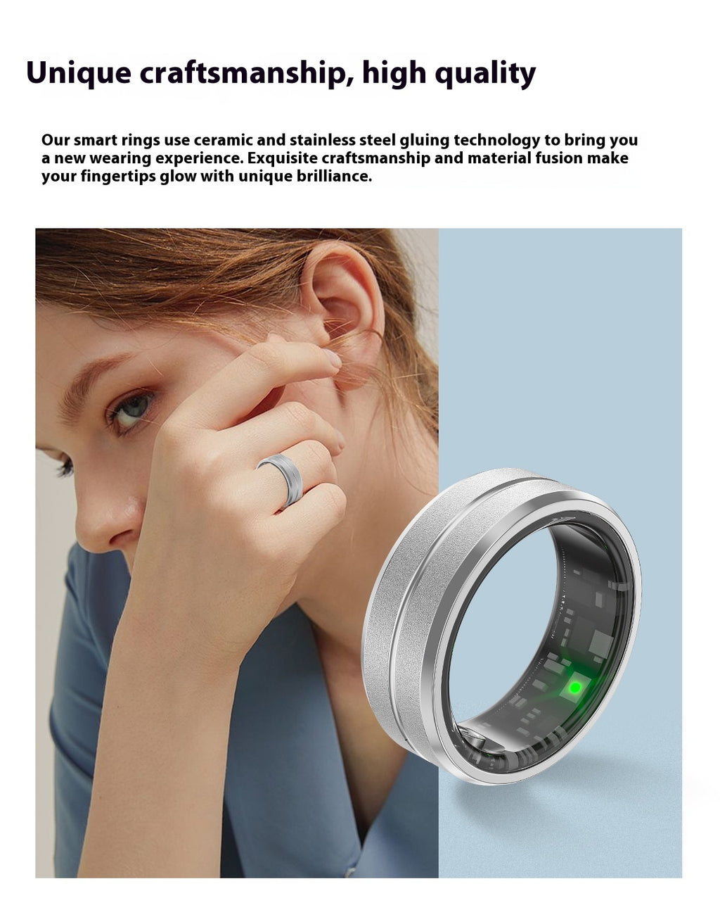 Smart Ring For Men and Women- IP68 Waterproof