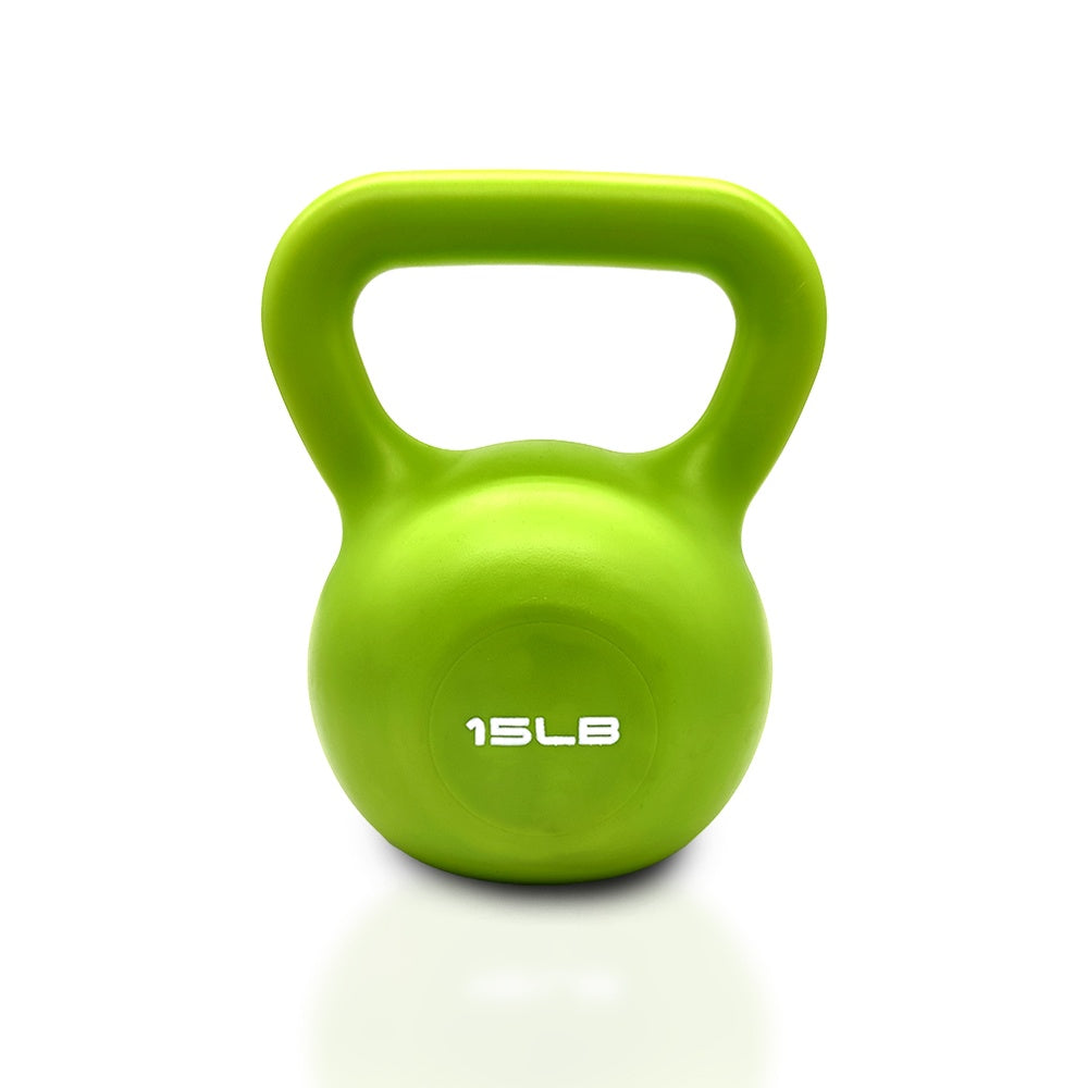 15lbs Kettlebell Set, Strength Training Kettlebells Weight Set For Women and men, Vinyl Coated Kettle Bell For Home Gym Workout Weight Lifting Equipment, Comfortable Grip Wide Handle Weights