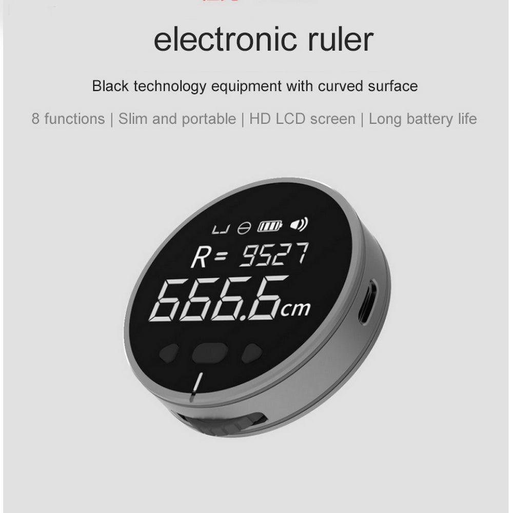Smart Digital Rolling Ruler – Pocket Electronic Measuring Tool for DIY, Home & Crafts