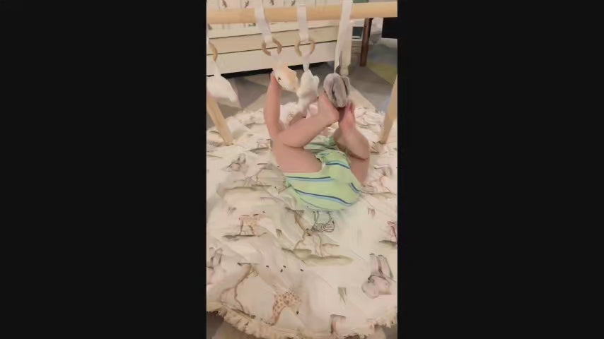 🌈 Children’s Wooden Fitness Frame & Activity Play Gym